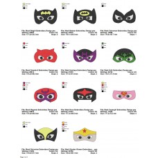 Package 11 Masks 01 Embroidery Designs